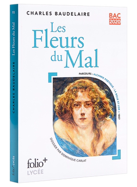 预售 【法文版】法国高中会考2020系列：恶之花 法文原版 BAC 2020：Les Fleurs du Mal 波德莱尔 诗歌【中商原版】