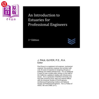 海外直订An Introduction to Estuaries for Professional Engineers 专业工程师河口入门
