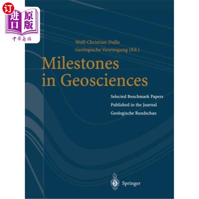 海外直订Milestones in Geosciences: Selected Benchmark Papers Published in the Journal 