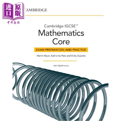 Cambridge IGCSE Mathematics Core Exam Preparation and Practice with Digital Access 2 Years 剑桥IGCSE数学【中商原版】