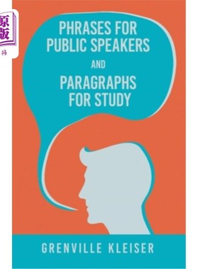 海外直订Phrases for Public Speakers and Paragraphs for Study