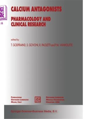 海外直订医药图书Calcium Antagonists: Pharmacology and Clinical Research 钙拮抗剂：药理学与临床研究