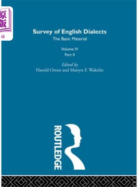 海外直订Survey Eng Dialects Vol4 Prt2 调查英语方言vol . 4 Prt2