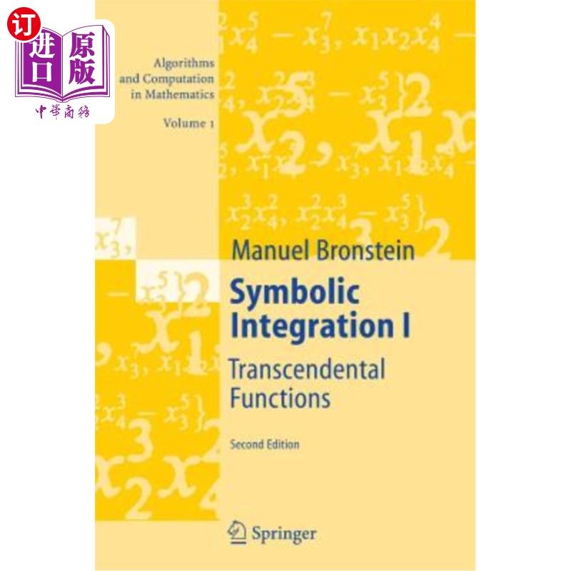 海外直订Symbolic Integration I: Transcendental Functions 符号整合I：超越函数