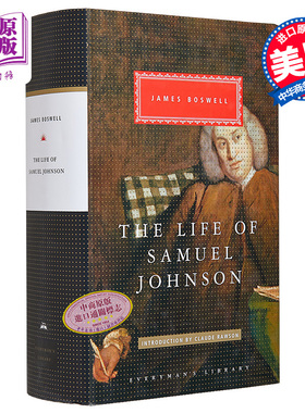 约翰生传 Everymans Library Classics The Life of Samuel Johnson 英文原版 James Boswell 詹姆斯 鲍斯威尔【中商原版】