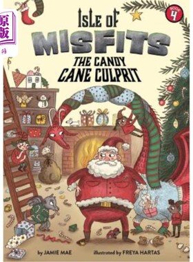 海外直订Isle of Misfits 4: The Candy Cane Culprit 不合时宜之岛4:拐杖糖罪犯