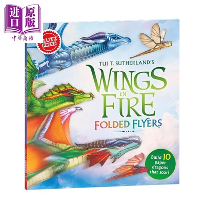 预售 火翼飞龙折纸书 英文原版 Wings of Fire Folded Flyers KLUTZ 国际流行小说 手工书【中商原版】