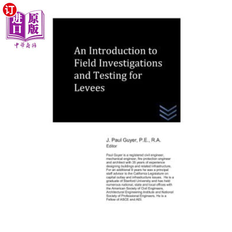 海外直订An Introduction to Field Investigations and Testing for Levees
