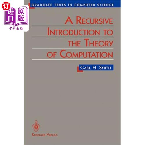 海外直订A Recursive Introduction to the Theory of Computation 《计算理论递归导论》