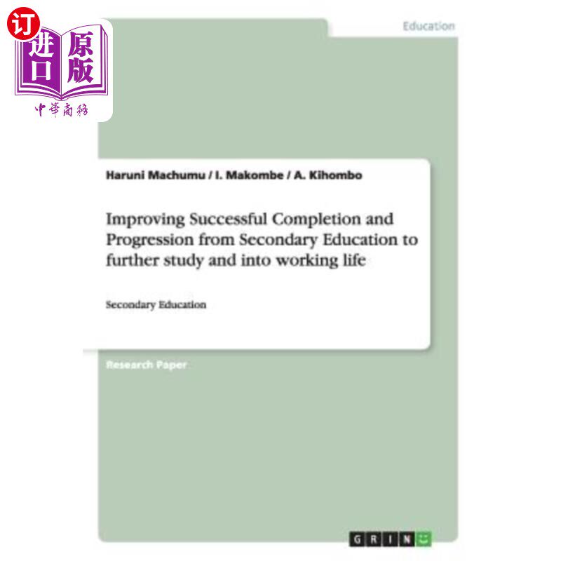 海外直订Improving Successful Completion and Progression from Secondary Education to furt 提高从中学教育到进一步学习