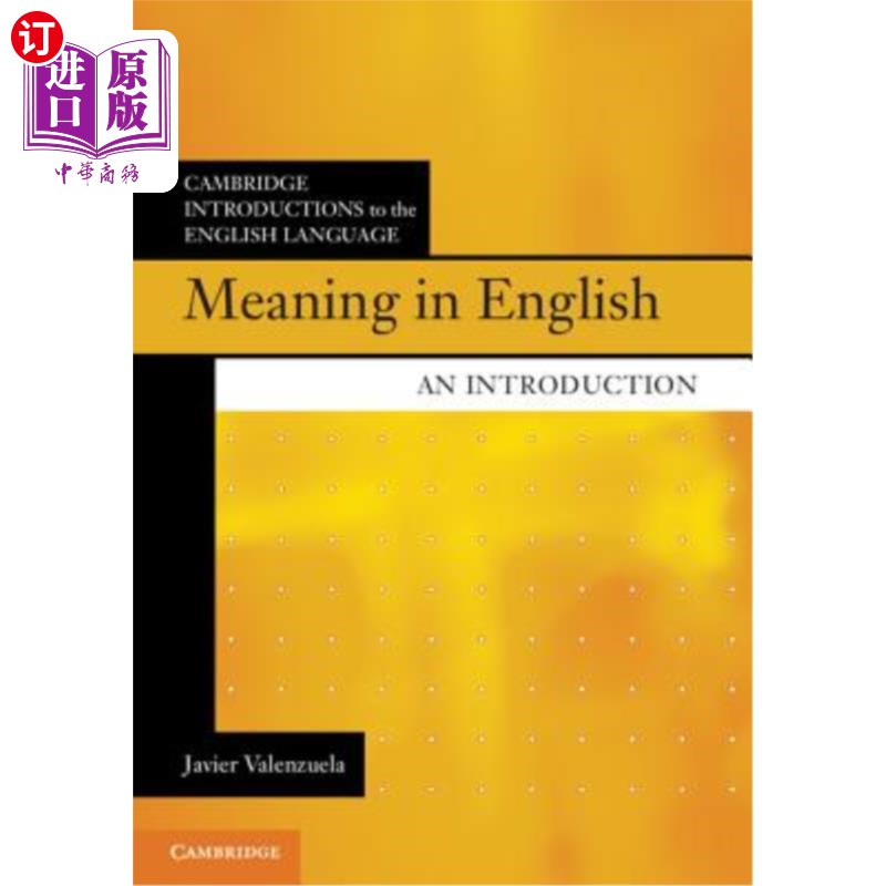 海外直订Meaning in English: An Introduction 英语意义：导言