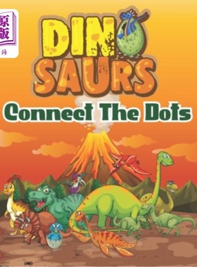 海外直订Dinosaurus Connect the dots 让我们把这些点连起来