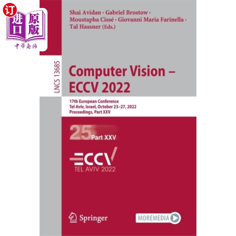 海外直订Computer Vision - ECCV 2022 计算机视觉- ECCV 2022