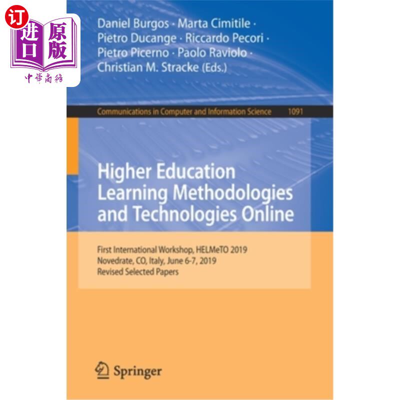 海外直订Higher Education Learning Methodologies and Technologies Online: First Internati 在线高等教育学习方法和技术