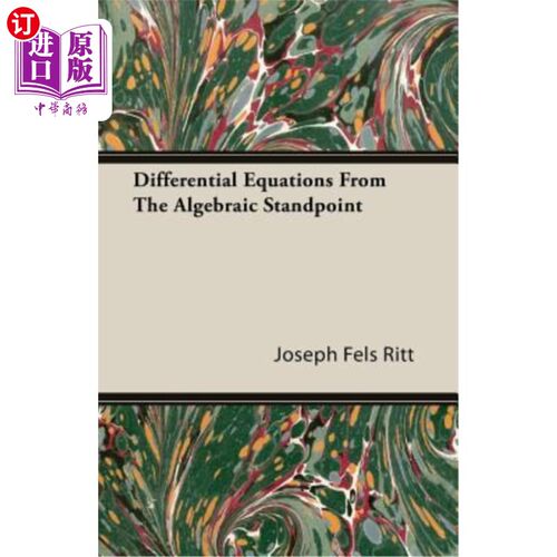 海外直订Differential Equations from the Algebraic Standpoint 从代数的角度看微分方程