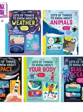 儿童知识科普精装绘本5册套装 Lots of Things to Know About关于天气动物身体太空你所需要知道的那些事英文原版【中商原版?