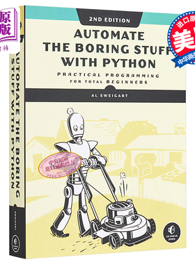 预售 【中商原版】Python编程快速上手：让繁琐工作自动化 英文原版 Automate the Boring Stuff with Python Al Sweigart