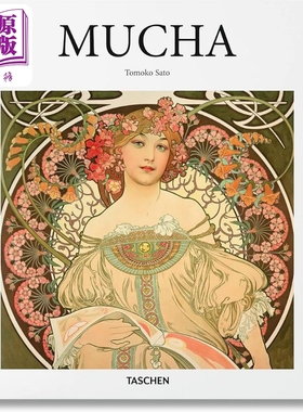 Mucha 进口艺术 穆夏画册作品集 新艺术运动 浪漫主义 后印象派Taschen Basic Art基础艺术系列【中商原版】