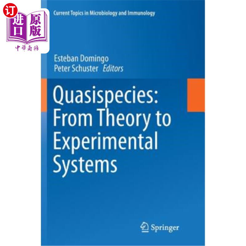 海外直订医药图书Quasispecies: From Theory to Experimental Systems 准物种：从理论到实验系统