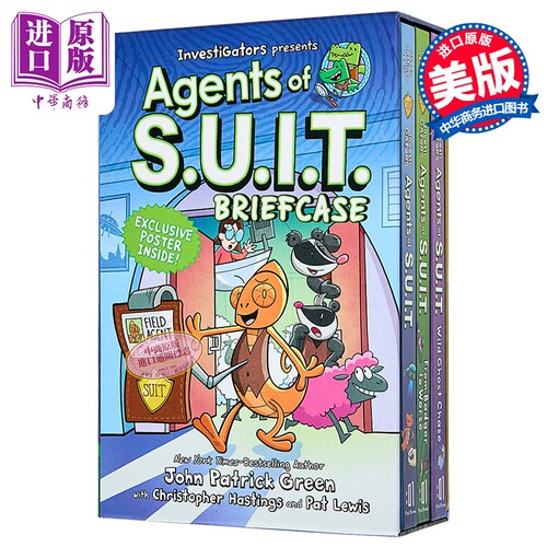 调查猿 特别调查组盒装套装 1-3套装 Investigators: Agents of S U I T Boxed Set  英文原版 John Patrick Green【中商原版