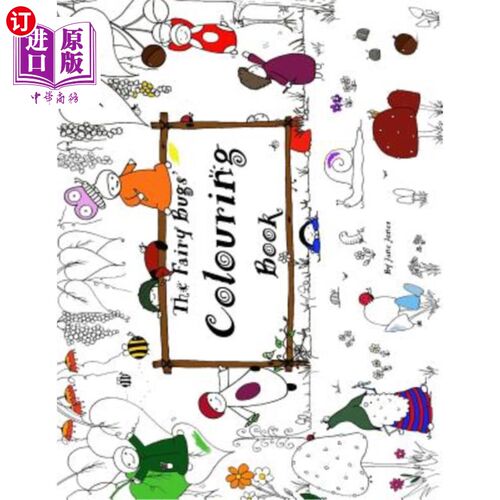 海外直订The Fairy Bugs' Colouring Book 精灵虫的涂色书
