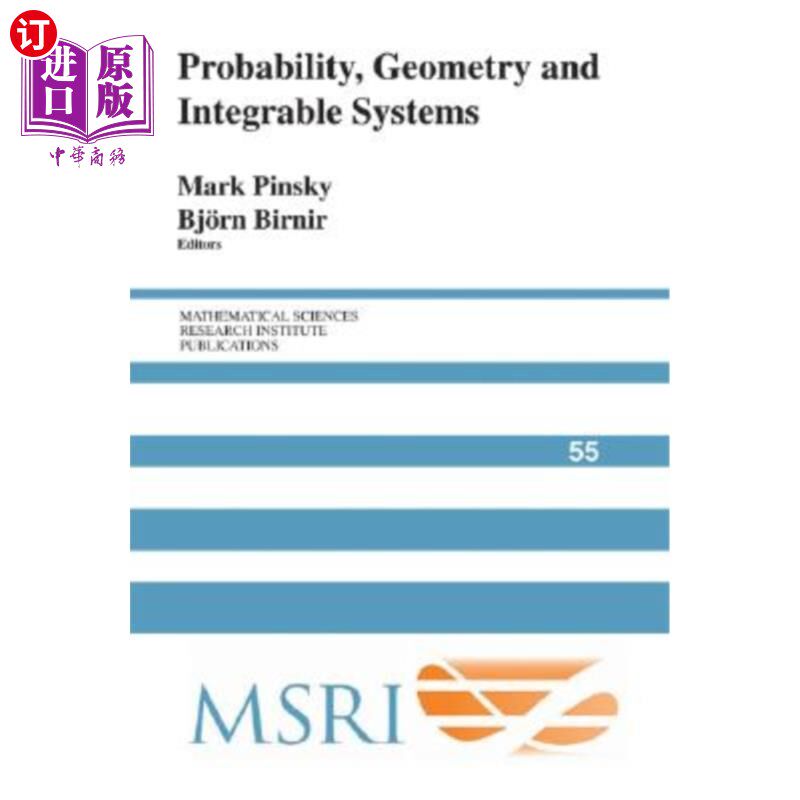 海外直订Probability, Geometry and Integrable Systems 概率论，几何与可积系统