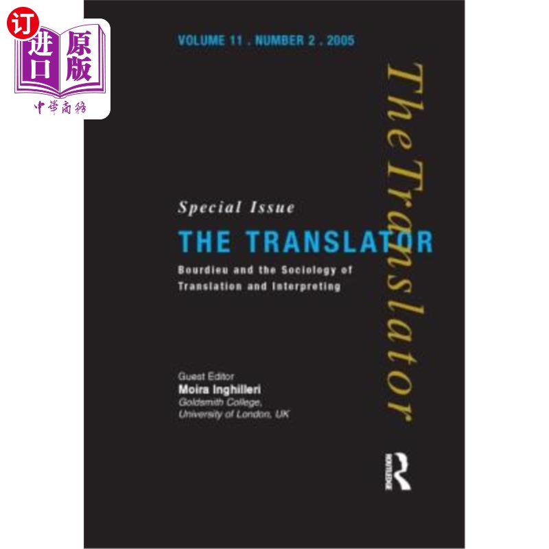 海外直订Bourdieu and the Sociology of Translation and Interpreting布迪厄与翻译社会学-封面