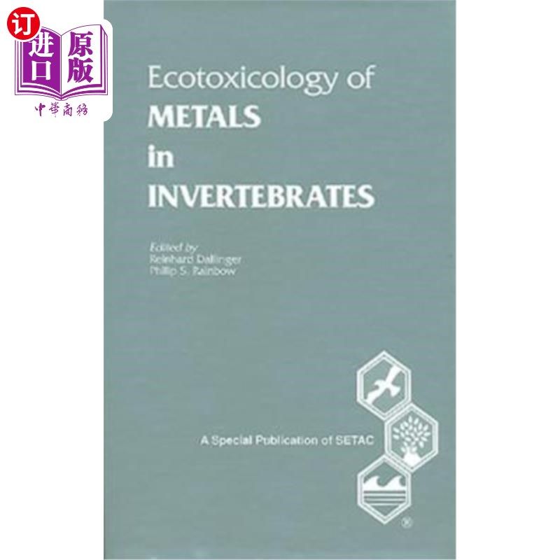 海外直订Ecotoxicology of Metals in Invertebrates 无脊椎动物中金属的生态毒理学