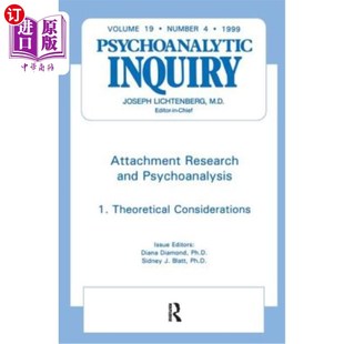 Psychoanalysis 精神分析探究 Research 依恋研究与精神分析 海外直订Attachment 19.4 Psychoanalytic and Inquiry