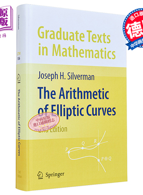 预售 椭圆曲线的算术理论 第2版 The Arithmetic of Elliptic Curves 英文原版 Joseph H Silverman【中商原版】