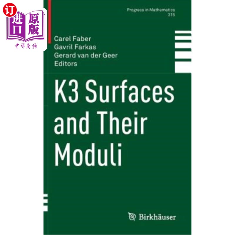 海外直订K3 Surfaces and Their Moduli K3曲面及其模量