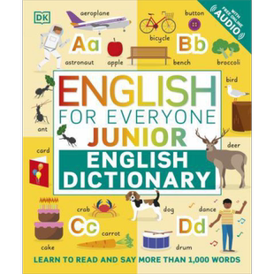 English for Everyone Junior English Dictionary DK人人学英语 每日英语字典 英文原版 儿童插图词汇字典图书【中商原版】