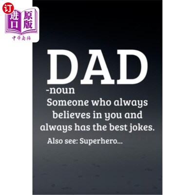 海外直订Final Planning Book - Fathers Day Gift Dad Someone Who Always Believes In You 父亲节礼物——一个永远相信你