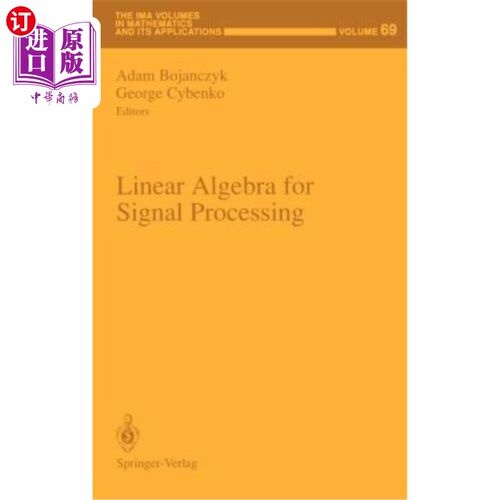 海外直订Linear Algebra for Signal Processing 信号处理的线性代数