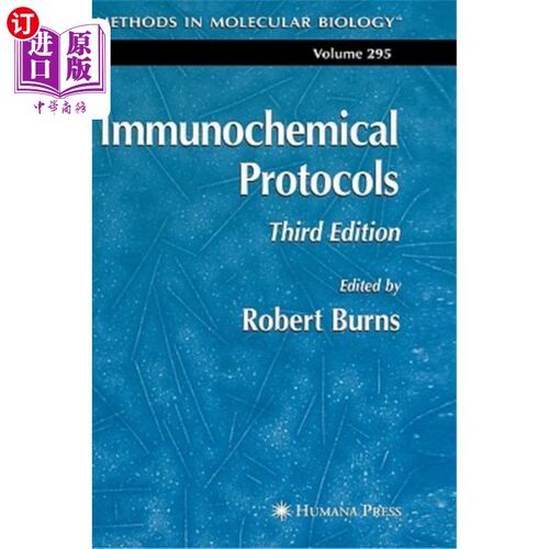 海外直订医药图书Immunochemical Protocols 免疫化学方案