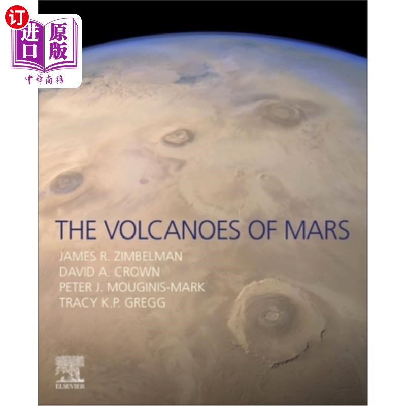 海外直订The Volcanoes of Mars 火星的火山