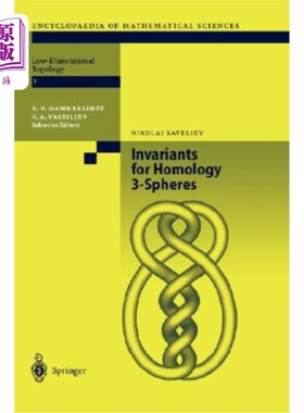 海外直订Invariants of Homology 3-Spheres 同调3-球的不变量