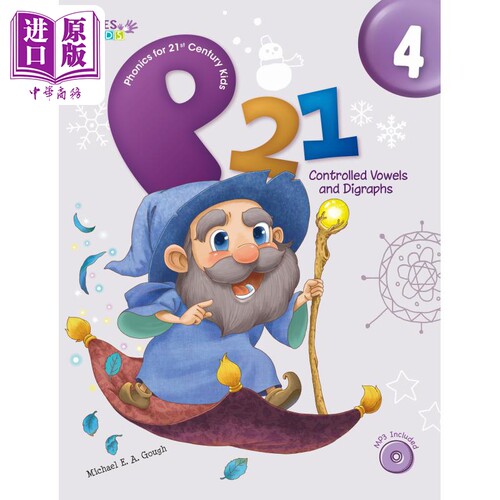 21世纪儿童自然拼读语感发音4 P21-Phonics for 21st Century Kids 4: Controlled Vowels and Digraphs 英文原版【中商原版】