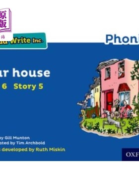 海外直订Read Write Inc. Phonics: Blue Set 6 Storybook 5 ... Read Write公司自然拼读:蓝色套装6故事书5我们的房子