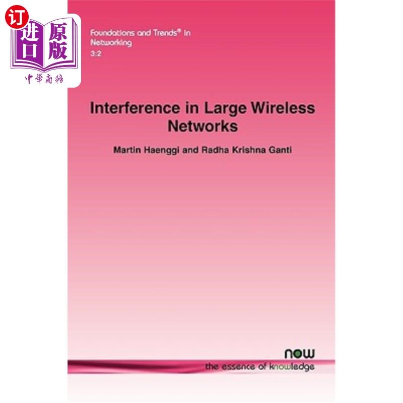 海外直订interference in large wireless networks 大型无线中的干扰