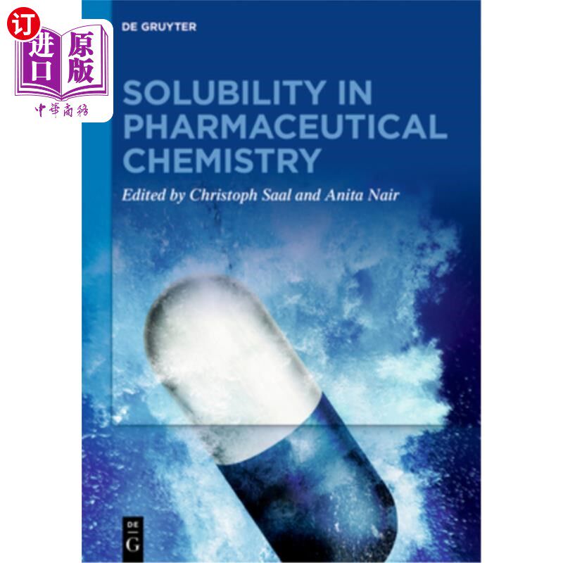 海外直订医药图书Solubility in Pharmaceutical Chemistry  药物化学中的溶解度
