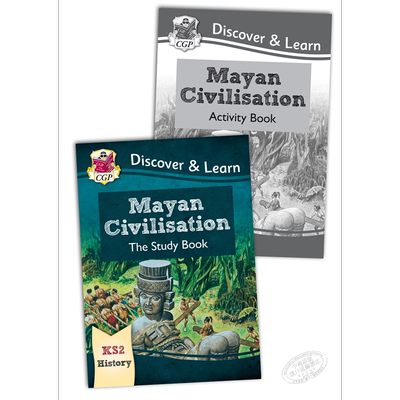 英国CGP小学历史探索与学习系列2册 含练习 KS2 Discover & Learn History:Mayan Civilisation 玛雅文明 7-10岁【中商原版】