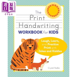 小学儿童印刷体手写练习册 The Print Handwriting Workbook for Kids 用笑话谜语学习英语书写练习印刷体英文原版【中商原版