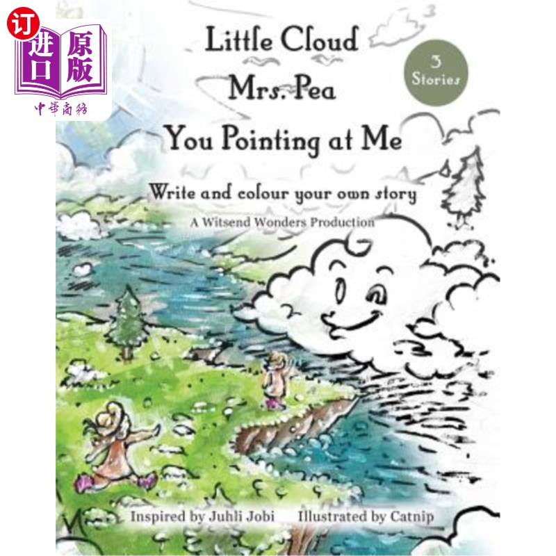 海外直订Little Cloud, Mrs. Pea, You Pointing at Me. Write and Colour Your Own Storybook 小云，豌豆夫人，你指着我。