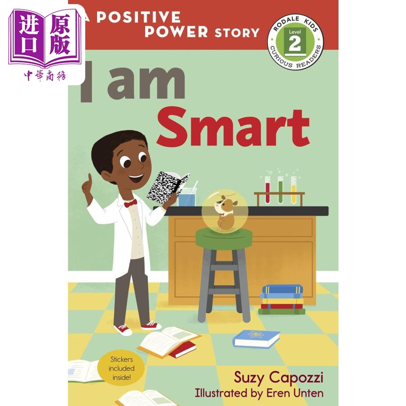 现货 【中商原版】正能力小故事2级 我很聪明 英文原版 I Am Smart(A Positive Power Story) 分级读物 3-6岁 贴纸书