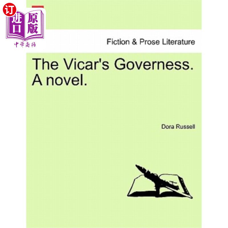 海外直订The Vicar's Governess. a Novel. 牧师的家庭教师。一本小说。