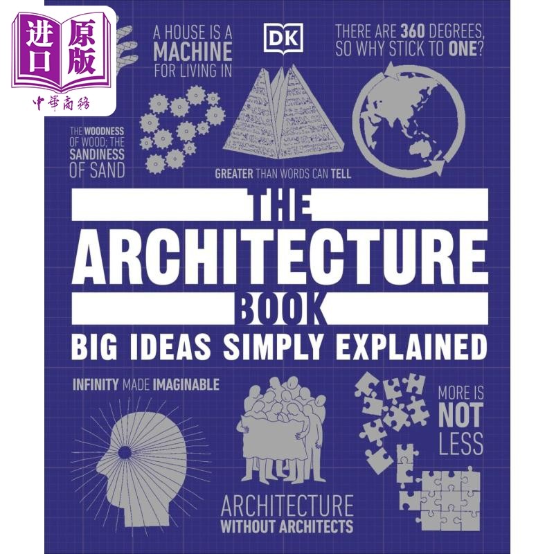 预售 【DK艺术系列】The Architecture Book 进口艺术 DK建筑之书 思想百科丛书系列 建筑设计历史知识【中商原版】 - 实物图