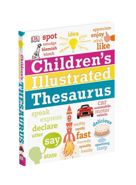 【中商原版】DK儿童图解同义词词典 英文原版 Children's Illustrated Thesaurus 精装 插图字典 分类词词典 8-14岁 英语词汇