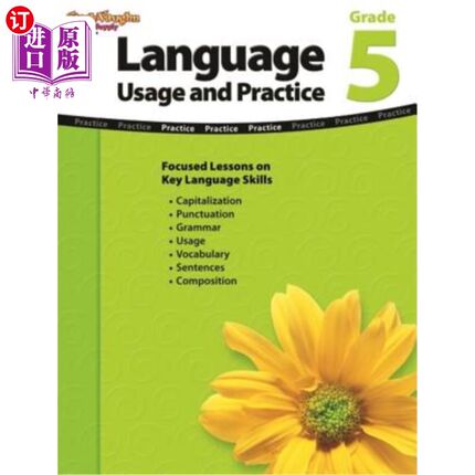 海外直订Language Usage and Practice Grade 5: Usage and Practice Reproducible Grade 5 语言:用法和实践:可重复5级