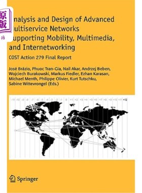海外直订Analysis and Design of Advanced Multiservice Networks Supporting Mobility, Multi 支持移动性、多媒体和互联的